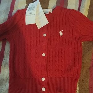 6 month old infant red sweater